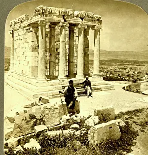 Stereo: Temple of Nike on the Acropolis, Athens, Greece