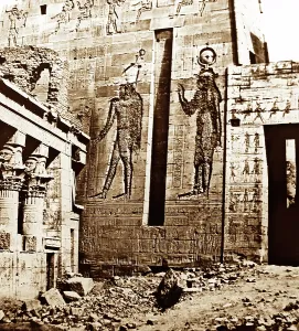 Philae: Temple at Philae, Egypt, 1850s by Francis Frith