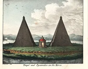 Faiyum: Temple and pyramids on Lake Karun (Moeris), El Faiyum, Egypt