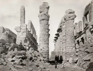 Frith: Temple ruins, columns, architecture, Egypt, image