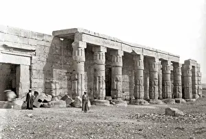 Thebes: Temple at Thebes, Egypt, circa 1880s
