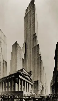 Anticipates: TEMPLES OF COMMERCE, an illustration of ?
