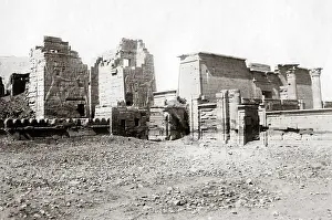 Temples: Temples at Karnak, Egypt, circa 1880s