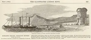 Telegraphic: Temporary station at Dover: the steamers prepare to start