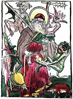 Gloriole: Temptation of Saint Anthony, 15th century