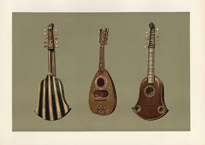 Mandoline: Ten-string Quintena or Chiterna (Italian guitar)