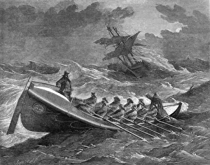 Tenby: Tenby life boat, 1857