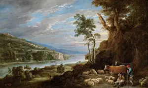 Teniers: Teniers - Landscape with shepherds