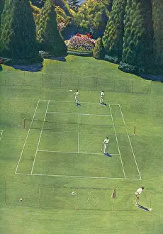Doubles: Tennis from above