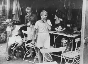Racket: Tennis ball boy, 1930