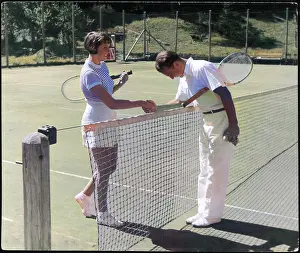 Ascolourisedpic: TENNIS CHIVALRY 1930S