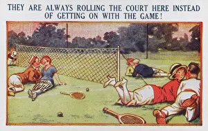 Coupling: Tennis Humour - Postcard