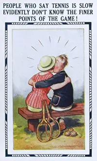 Racquets: Tennis Humour - Postcard