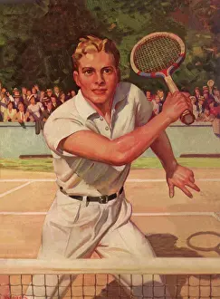 Volleys: Tennis Player Volleys
