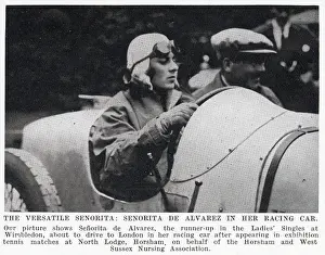 Iln - Consolidated Archive Holdings Ltd: Tennis star Lili de Alvarez in her racing car