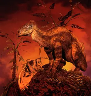 Textured: Tenontosaurus was an ornithopod dinosaur from the Middle ?