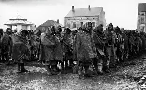 Squares: Tent squares as raincoats, 1915