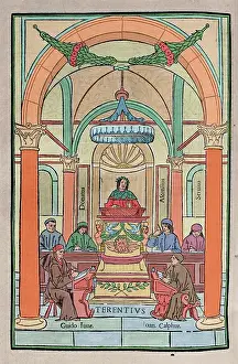 Speak: Terence (195-159 BC). Engraving. Colored
