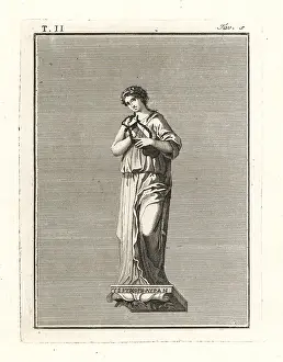 Ercolano: Terpsichore, muse of dance, holding a lyre