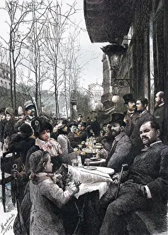 Quartier: TERRACE CAFE SCENE 1884