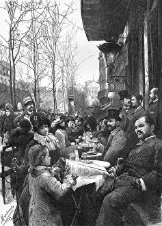 Quartier: TERRACE CAFE SCENE 1884