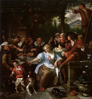 Feasting: Terrace Feast, by Jan Steen