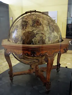 Astronomical: Terrestrial globe by cosmographer Vicenzo Coronelli (1650-1