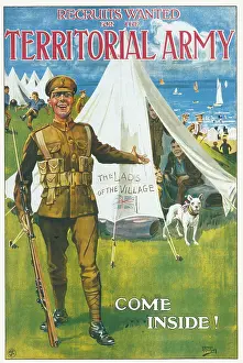 Encouraging: TERRITORIAL ARMY POSTER