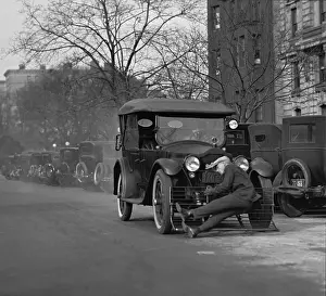 Manmade: Test of an automobile equipped with a cow catcher