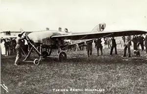 Larkhill: Test pilot Harry R Busteed in the Bristol-Coanda Monoplane