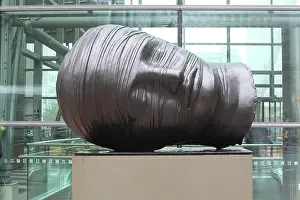 Testa: Testa Addormentata, by Igor Mitoraj, bronze