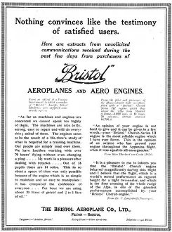 Users: More Testimonials From Satisfied Users Of Bristol Aeroplanes