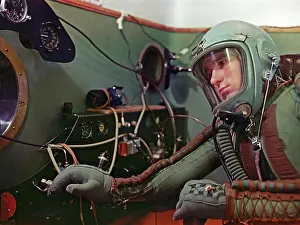 Rakhmanov: Testing of equipment in pressure chamber, 1959