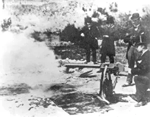 Hiram: Testing a Maxim machine gun
