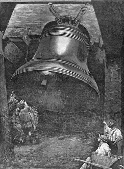 Testing the new bell for St. Pauls Cathedral 1882