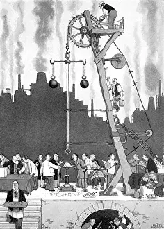 Dentures: Testing teeth, illustration by William Heath Robinson
