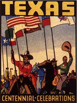 Gallon: Texans Carry Flags in Centennial Celebration