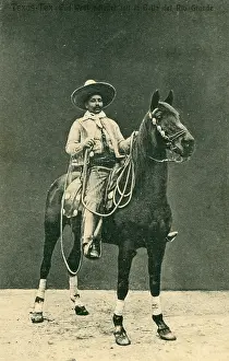 Sombrero: Texas-Tex, Mexican on horseback