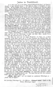 Infamous: Text for an anti-Semitic caricature, 1892