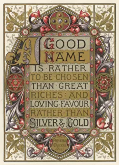 Riches: TEXT - GOOD NAME CHOSEN