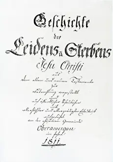 Ammergau: Text of the passion from 1811 (script of Jesenwang)