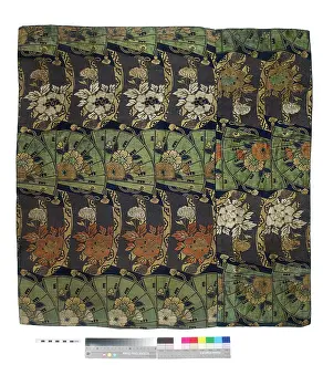 Ashmolean: Textile with fans