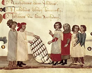 Emilia: Textile Merchants. Illustration from the book of