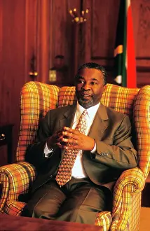 Mbeki: Thabo Mbeki in his Pretoria offices