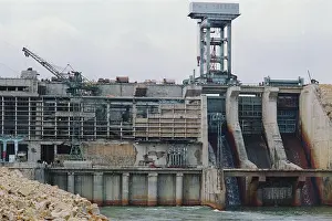 Hydroelectric: Thac Ba power station construction in Vietnam