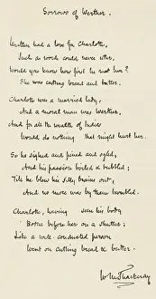 Thackeray: THACKERAY'S HANDWRITING