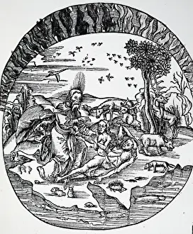 Gregor: Thale's concept of the flat Earth floating on