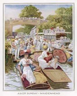 Maidenhead: THAMES/ASCOT SUNDAY 1914