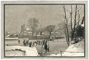 Twickenham: THAMES FROZEN 1881