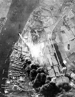 Crippled: The Thames was not to be missed by the German bomber